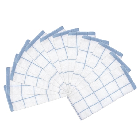 Monarch Cooks Linen Kitchen Towel 15x25 Blue (12pk) KT-BLUE